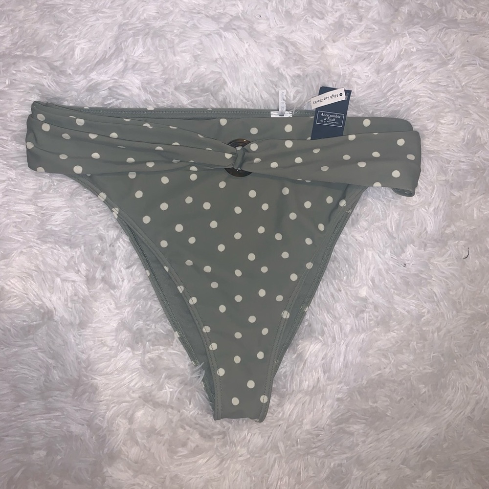 XL A&F High Leg Cheeky Bikini Bottoms